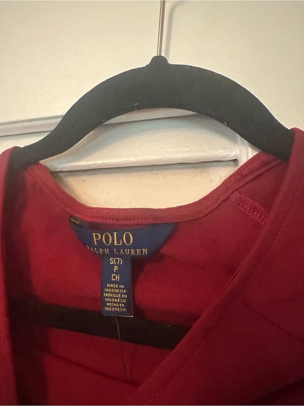 Ralph Lauren Girls' Deep Red Pleated Dress with Tartan Sash